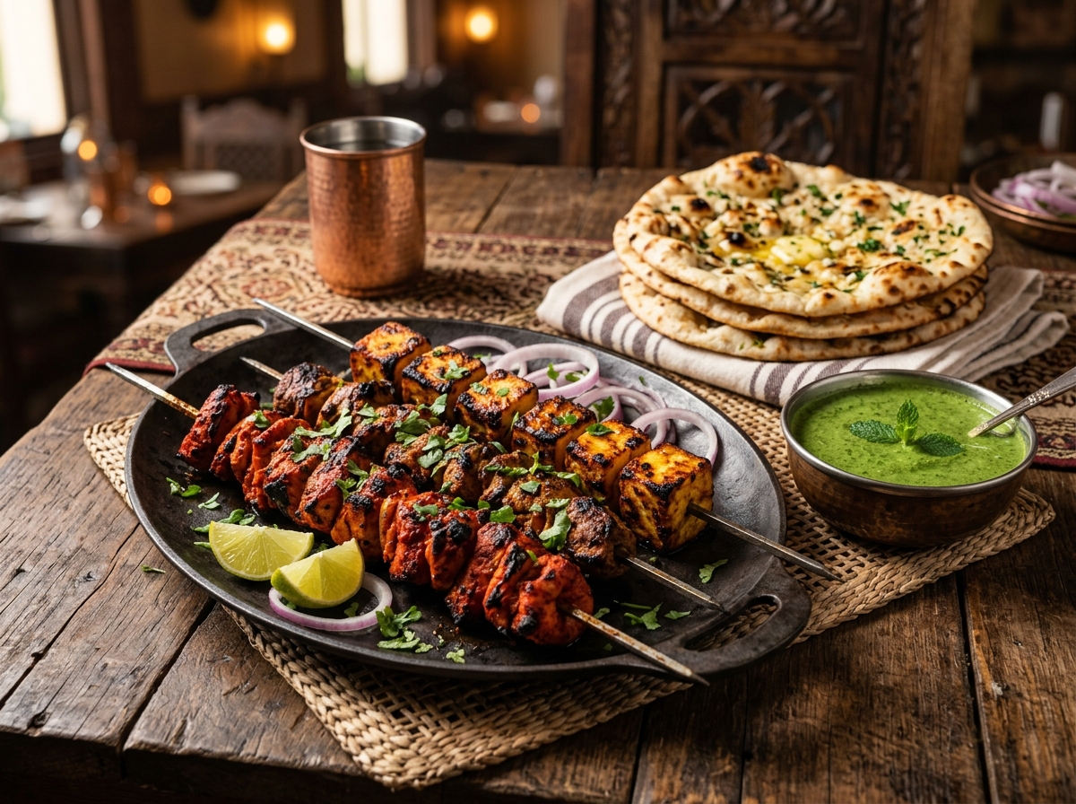 Tandoori Chicken Tikka Platter